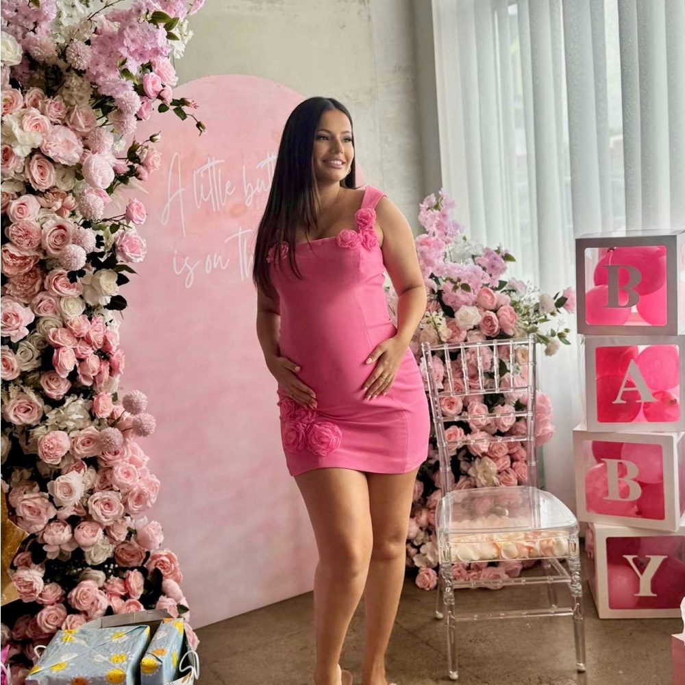 Elliatt Pink Floral Mini Dress
